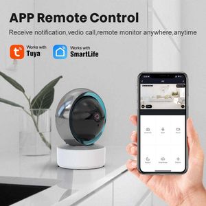 Tuya wifi câmera ip inteligente 2mp câmera de vigilância de vídeo cctv hd visão noturna áudio em dois sentidos rastreamento automático nuvem segurança inteligente