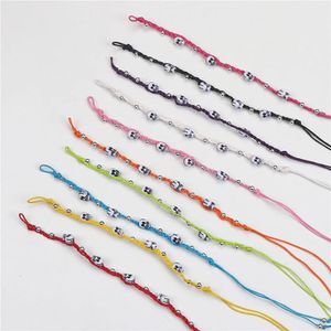 Bangles toptan 50pcs/lot toplu el yapımı boho renkli kabuk kabuklu pamuk ipi manşet ayarlanabilir mücevher bileziği erkekler için kadınlar mix stil