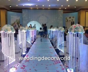 Crystal Flower Stands Acrylic Flower Chandelier Wedding Decoration Flower Vase Event Bord Centerpiece Party Decor Road Lead Deco41656599