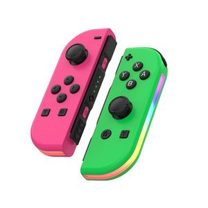 Drahtloser Bluetooth-Gamepad-Controller für Switch-Konsole/Joycon NS Switch Gamepads Controller Joystick/Nintendo Game Joy-Con mit RGB-Beleuchtung