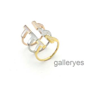 Rings for Women Jewelry Double t Shell Between the Diamond Ring Couple Foreign Trade Models Smile Set RKMO 3QKH3QKH 3QKH