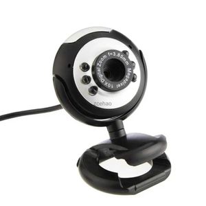 Webcams USB Webcam Yüksek Clarity 12.0mp 6 LED Gece Işık Kamerası PC için Yerleşik Mikrofon