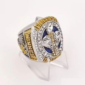 Bandringe 2022 Fantasy Football Championship Ring FFL League Trophy mit Ständer Drop Lieferung Schmuck Otnrp