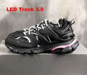 Chaussures habillees Designer Led Track 3 3.0 Chaussure Hommes Femmes Baskets Triple Noir Blanc Rose Bleu Orange Jaune Vert Tess. Tênis Gomma Pistas Esportivas YT5581