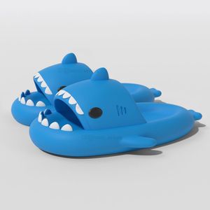 Summer Home Women Shark Slippers Anti-skid EVA Solid Color Couple Parents Outdoor Cool Indoor Household Funny Shoes V4nM#