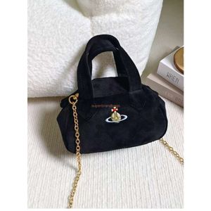 Vivienne Bag Saturn's Empress Dowager Velvet Bowling Ball осень/зима Новая мини -сумочка цепь кросс -кузов мини -сумка