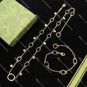 Chic Party Gold Necklaces Letter Charm Bracelets Gold Bracelet Designer Engagement Pendant Necklace for Womens