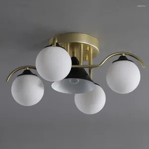 Ceiling Lights Bedroom Light Simple Modern Glass Luxury Room Nordic Small Living Lamps