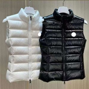 Kadınlar Down Ceketler Fransız Tasarımcı Marka Şeridi Lady Vest Nakış Rozeti Dış Giyim Boyutu S/M/L/XL