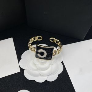 Novo 18k ouro pulseira designer amante pulseira carta braclets para mulher moda jóias