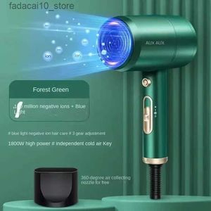 Hair Dryers AUX Hair Dryer with Ion Technology for Frizz-Free Styling - Compact and Durable Blow Dryer for Dorm and Home Use 220V Q240109