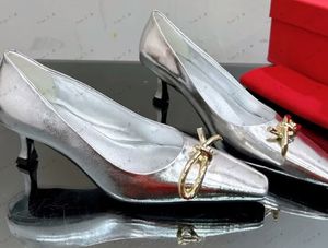 Новейшие высококачественные дизайнерские туфли-лодочки на высоком каблуке с узлом-бабочкой, модельные туфли из натуральной кожи, роскошные брендовые кожаные туфли