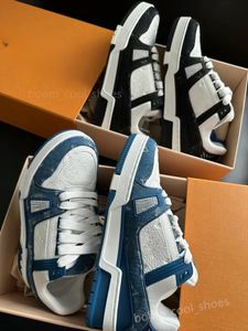 Designer louisely Sneaker Virgil Trainer Homens Mulheres Sapatos Casuais Trainer Plataforma Sapatos Couro De Bezerro Abloh Sobreposições Branco Verde Vermelho Azul viutonly vittonly