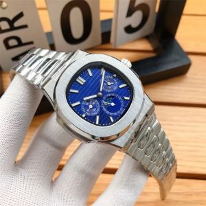 Luxury Womens Mens 5740 Designer Automatisk mekanisk klocka Moons Watches High Quality 904 Men Movement Wristwatches