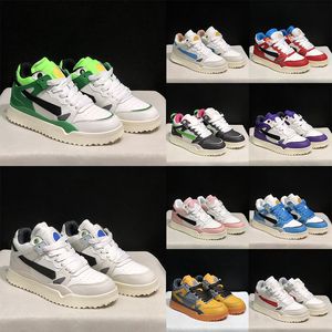 Mulheres Mens Fora do Escritório Designer de Luxo Sapatos Casuais MidTop Esponja Plataforma Offs Branco Bezerro Leathe OOO Para Andar Setas Motif Treinadores Atlético Corredores Sneaker