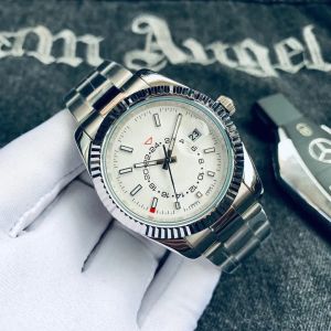 رجال جديد Skydweller Automatic Mechanical Watch التقويم الفولاذ المقاوم للصدأ Skydweller الكلاسيكية الأزرق Dial Business Wristwatches الساعات عالية الجودة