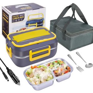 1 Electric Electric Lunch Box grzejnik 12V24V do Work110V Work HomeRemovable 304 Pojemnik ze stali nierdzewnej 240109