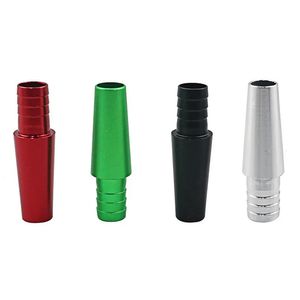 Shisha Bong Aluminum Alloy Joint Portable Adapter Connector Holder Filter Tube Cigarette For Diameter 12mm Hookah Silicone Bongs Hose Smoking Accessories