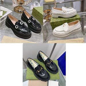 Dress Bee Shoes Designer Luxury Shoes Loafers Fall Leather Women Slider Platform Loafers Top Quality Genuine Leather Single Foot Embroidered Fashion Letters Shoes