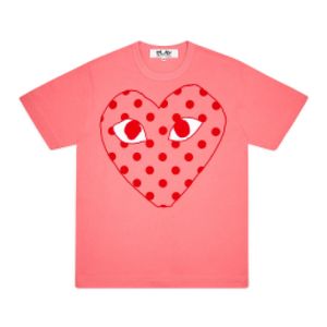 Comme des Garcon CDG TEE Com Des Garcons PLAY Logo rotes Herz Kurzarm T-Shirt Weiß XL Beste Qualität EURO-Größe