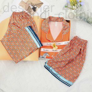 Projektantka sutowa damska Pajama Summer H Ma Orange Isilk Spring and Autumn Beauty Thin InstagrThrpifurnishing Zestaw 0G70 KYT7