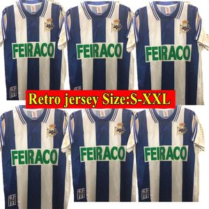Camisa de futebol retrô Deportivo de La Coruña 99 00 Deportivo La Coruna VALERON MAKAAY bebeto BITINHO camisa de futebol clássica vintage