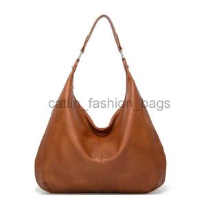 Bolsas de ombro Marca de couro Mulheres Bolsa 2022 Design Vintage Tote Estilo Europeu Senhoras Bolsas Casuais Suporte Dropshipping Catlin_fashion_bags