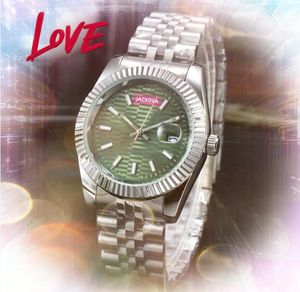 Man Woman Lovers Designer Quartz Battery Watch 36/41mm Solid Fine Rostfritt stål Lysande vattentät klocka Par Stil Klassiska armbandsur Montre de Luxe gåvor