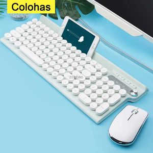 Teclados recarregável sem fio teclado mouse conjunto para macbook pc gamer 2.4g teclado sem fio gamer mouse computador tecladol240105