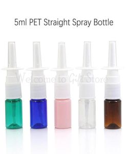 5ml pet garrafa de spray reto garrafa de plástico cosméticos líquido subgarrafa ferramenta de embalagem vertical spray nasal dn0488392263