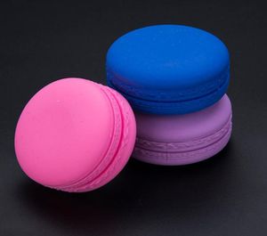 Macaron Paling Akcesoria Silikonowe pojemnik 53 mm Dia 4PCS na pudełko słoiki dabs pojemniki woskowe suche zioła FDA Silikon Vaporyzer 5584476369