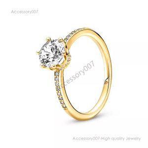 projektant biżuterii Pierścienie Owomen Pierścień Moissanite Designer Jewelry Rose Gold Sier Pandor Wedding Ring Jewellys Męs