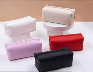 Fashion Cosmetic Bag PU Leather Makeup Handbag Girls Cute Pink Women Travel Toiletry Storage Pouch Waterproof Organizer Make Up Ca5489353