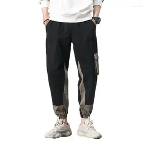 Calças masculinas joggers 2024 casual marca roupas outono multi-bolso carga do exército elástico calças masculinas moletom 5xl