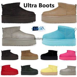 Tazz Mulheres Inverno Ultra Mini Botas Tasman Chinelos Botas Plataforma Clássica Mulheres Mens Castanha Areia Preto Cáqui Azul Rosa Vermelho Tornozelo Camurça Manter Aquecido Bota de Neve