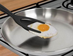 DHL EGG SPATLA GRIP OCH FLIP 2 I 1 Perfect Silicone Pancake Spatula Rench toast omelett Att göra det lättare kök matlagningstillbehör2631569