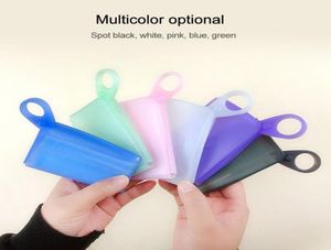 Silicone Mask Storage Box Temporary Storage Clip Folded Portable Travel Household Mask Case Waterproof Container Masks Holder DDA53286053