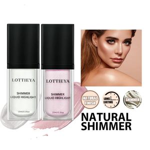 LOTTIEYA Contorno con applicatore a cuscino Natural Shimmer Corpo e viso Liquido illuminante Ombretti Guance 240106