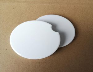 Coasters de cerâmica de carro em branco de sublimação 6666cm impressão de transferência porta-copos em branco materiais consumíveis fábrica 3595914