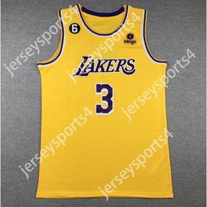 Custom Anthony 3 Davis Lakerr 15 James Basketball Jerseys Angelo Russell Jarred Vanderbilt Austin Reaves Schroder Beasley Mo Bamba City White Yellow Top Ed