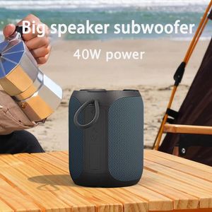 Hoparlörler 40W Taşınabilir Bluetooth Hoparlör Açık IP6 Su Geçirmez Bluetooth 5.0 Sürüm Stereo Yüksek Hacimli Subwoofer Küçük Ev Hoparlör