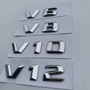 ABS V6 V8 V10 V12カーボディトランクステッカーメルセデスW210 E240 E320 W220 SL ML S500 S600 W140カーアクセサリーのデカール