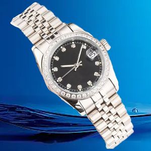 Orologi da donna di lusso delle migliori marche Orologio da donna di qualità diamante di cristallo con orologio da polso in acciaio inossidabile con strass orologi meccanici automatici automatici aaa impermeabili