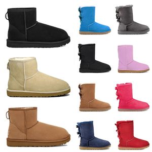 2024 Plate-forme Ankle Boots Designer Women Men Ultra Mini Platform Boot Pink ugh Tasman Slippers Mustard Seed Tazz Slippers Winter Snow Fur Australian booties 36-43