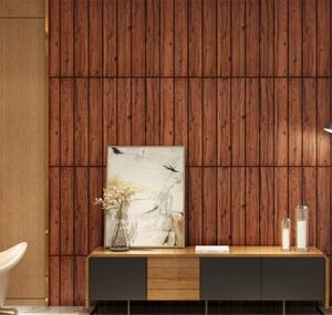 Wzór drewna 3D Tapeta Sypialnia Ściana dekoracje salonu Domowy Wodoodporne naklejki samoprzylepne 6570438