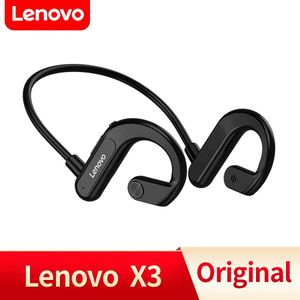 Auricolari originali Lenovo X3 Cuffie wireless a conduzione ossea Bluetooth 5.0 Auricolare sportivo con archetto da collo Cuffie stereo con microfono per la corsa