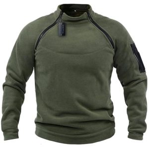 Uomo Tattico Esterno Giacca In Pile Polare Abbigliamento Da Caccia Caldo Cerniera Pullover Uomo Cappotto Antivento Termico Trekking Maglione Militare 240109