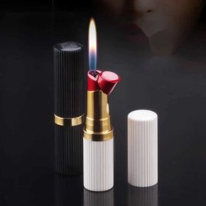 2024 NEW NO GAS INDOORおよびAUTDOOR LIPSTICK LIGHTERSパーソナリティクリエイティブギフト男性と女性向けの珍しい贈り物