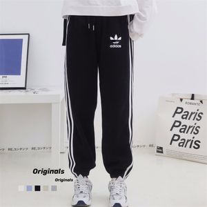Men's sports pants spring leggings thickened fleece sanitary pants with three side buttons and hip-hop fashion label loose couple style 3XL