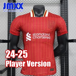 JMXX 24-25 ليف ليفربودليان كرة القدم في المنزل بعيدا عن الرجال الثالث دياز Szoboszlai Amold Salah Mac Allister Uniforms Jersey Man Shirt 2024 2025 Player Version